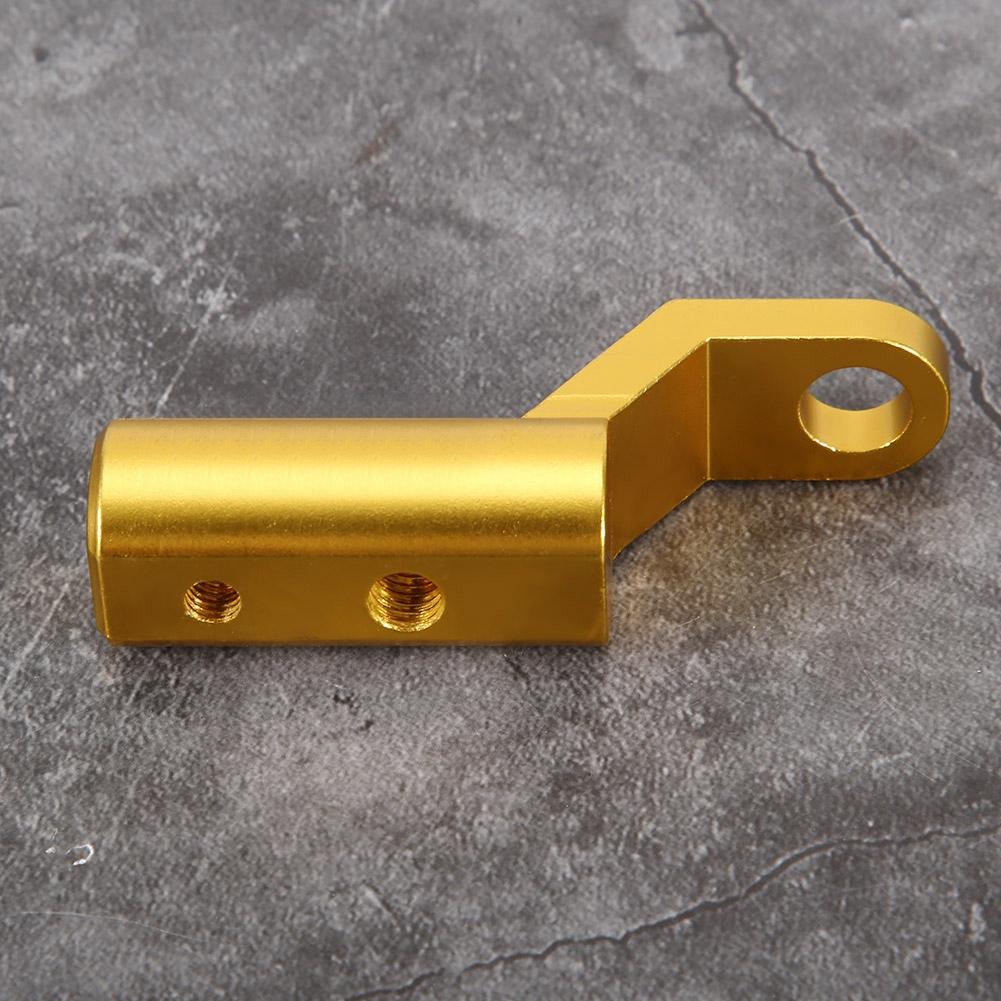 Rearview Mirror Base Extension Mount Bracket Hooks Support Holder for Motorcycles(Golden)