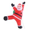 6.6ft Hanging Xmas Inflatable Santa Decoration with Present Bag Built In LED Lights Blow Up Santa Holiday Decor for