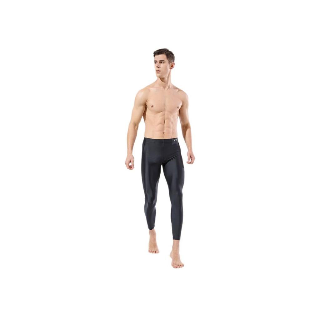 Li-Ning Schnelltrocknende Warme Mode Badehose Herren Bademode Schwarz LSXR94802-1