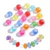 500G Faceted Acrylic Beads Colorful Transparent Wheel Loose Spacer Beads for Jewelry Making DIY Accessories