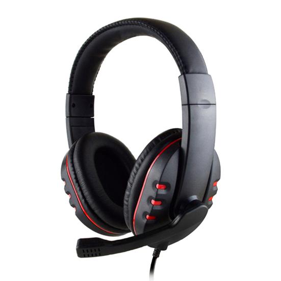 Earphone Soft Ear Pads Surround Sound Effect Breathable 3.5mm Wired Headphone with Mircophone Daily Use
