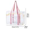 Cosmetic Bag Pvc Transparent Handbag Large Capacity Beach Tote Bag  Outdoor