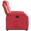 Recliner Chair with Lift Assistance Electric Red Faux Leather
