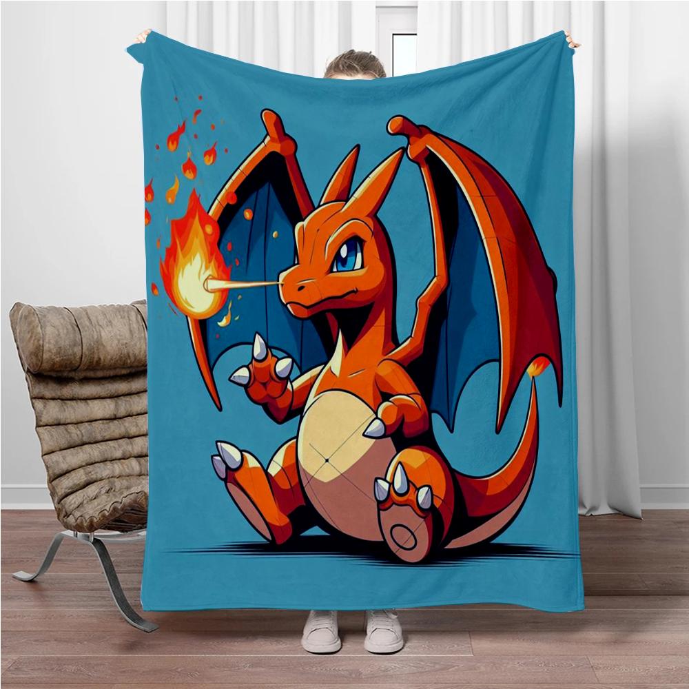 31 Style Pokemon Cartoon Cute Pikachu 3D Soft Flannel Blanket for Bed Bedroom Sofa Picnic,Throw Blankets for Kids Outdoors Gift