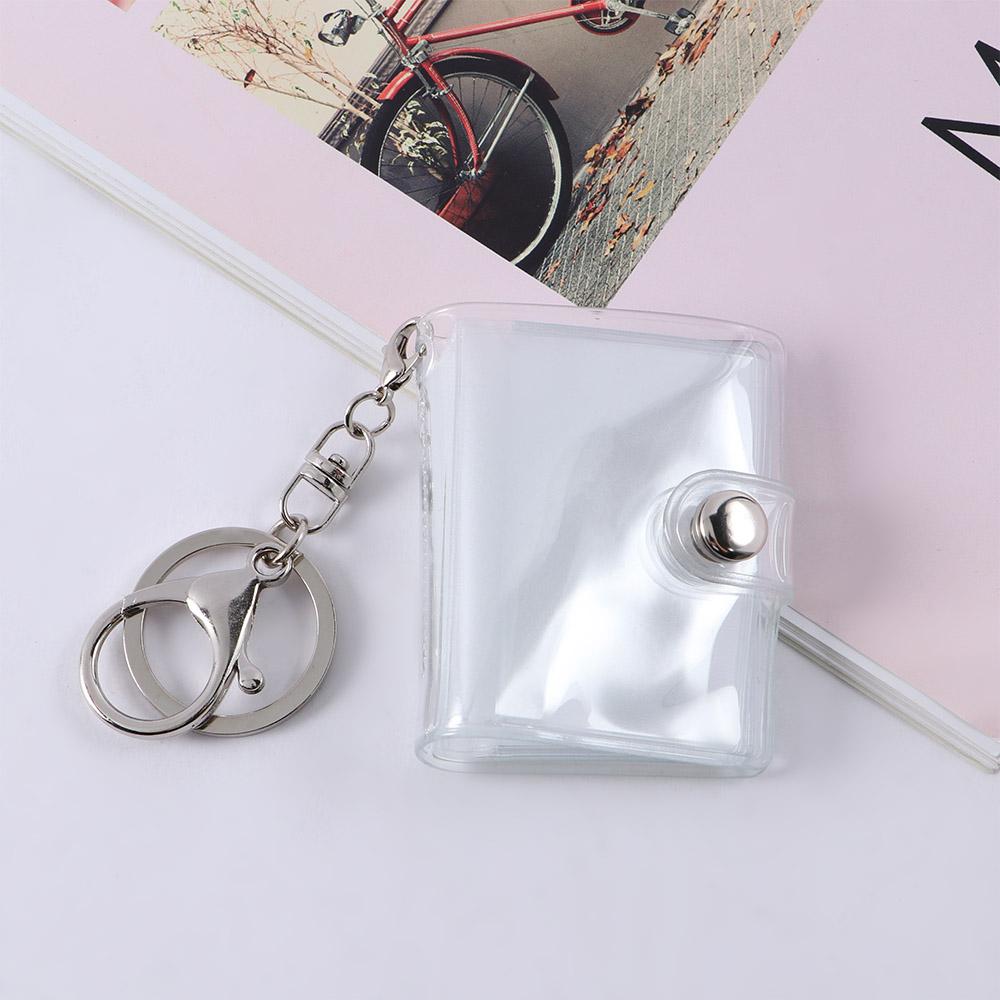 Photo Holder Pictures Storage Card Holder Card Bag Card Book Keyring Photo Album Keychain 1 2 Inch