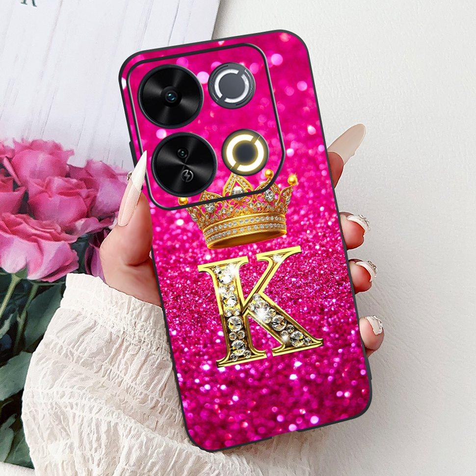 For ITEL P65 Case Cute Letters Silicon Soft TPU Back Cover For ITEL P 65 P65 4G Phone Case ITELP65 2024 ShockProof Coque Fundas