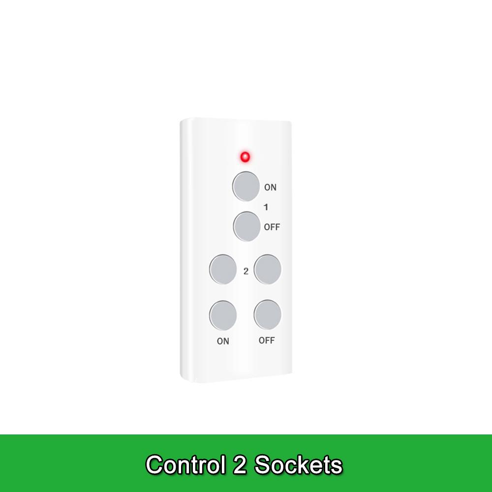 Wireless Smart Remote Control Power Outlet Light Switch Plug Socket Power Outlet Socket EU Plug with Remote Control