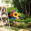 1PCS Sunflower Windmill Pinwheel Colourful Sequins Foldable Windmill For Home Garden Decoration Sunflower Windmill