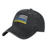 Boné de Baseball Masculino Bandeira Americana Ucraniana EUA Ucrânia Jeans Desgastado Lavado Vintage Outdoor Corrida Golfe Presente Boné de Sol
