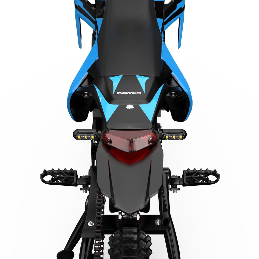 ZAWES S3 City Commuting Electric Motorcycle 2000W Motor 60V23.4Ah Battery Adult Electric Motorcycle Front Wheel 14 Inches, Rear Wheel 12 Inches