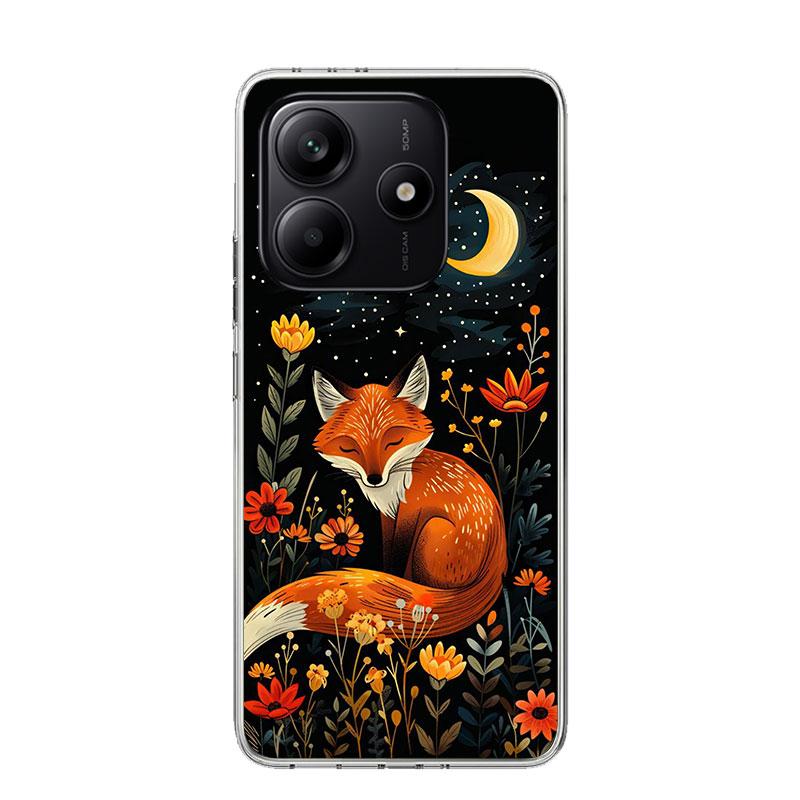 Tier Fuchs Handyhülle Für Xiaomi Redmi Note 15 14 13 12S 12 Pro Plus 11S 11E 11 11T 10S 10 Kunst Weiches Muster Cover Redmi Note 14