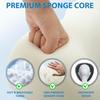 Breast Pillow and Face Down Pillow for Massage Set, Women's Massage Bolster Sleeping for Bed with Non-Slip Bottom, Home Head Chest Cushion for
