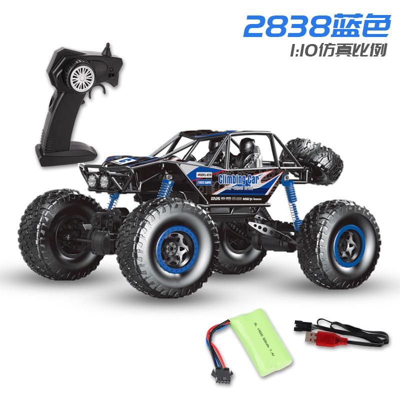 

Машинка на радиоуправлении,1:10 масштабных радиоуправляемых машинок 4x4, 2.4G вездеходный внедорожный грузовик, игрушечные подарки для мальчиков и взрослых синий
