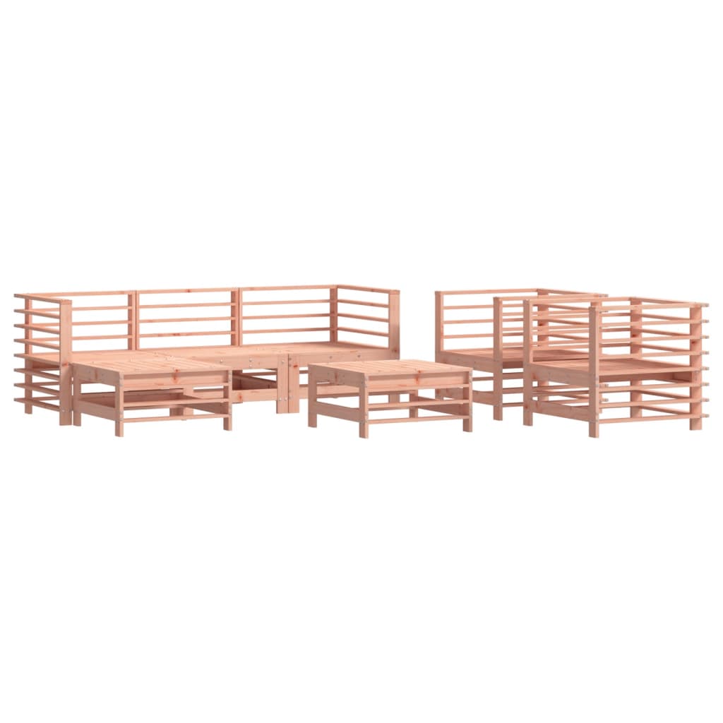 7 Piece Garden Lounge Set Solid Douglas Fir Wood