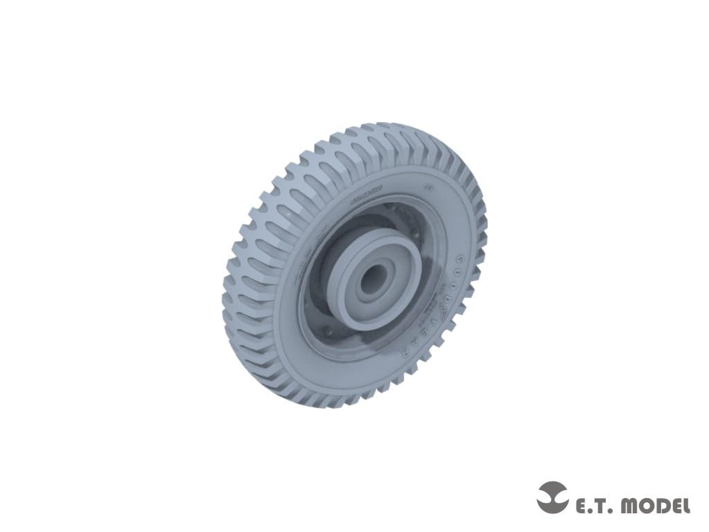 Eaty Modell WW2 Amerikanischer Jeep Willys MB Tonnenlaster Gewicht verformbarer Reifen Plastikmodellteile 1/35 1/4 4×4 (für Tamiya) P35-156 (Kampffahrzeug)