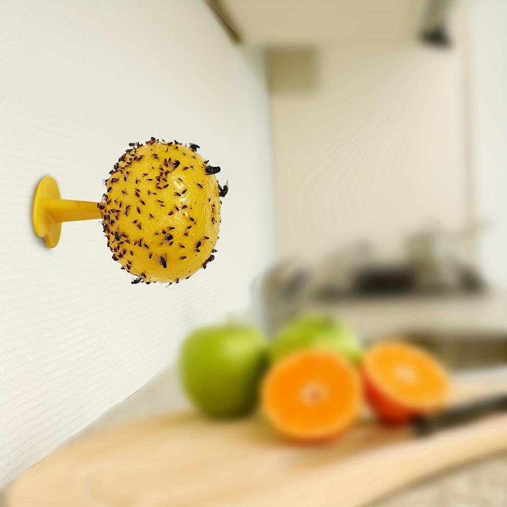 Fruit Fly Trap Ball, Sticky Fly Catcher για κουζίνα & μπάνιο, Αποτελεσματικός έλεγχος εντόμων για σπίτι, ξενοδοχείο, αυλή - ανθεκτικό υλικό