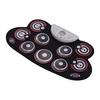 Portable Silicone Drum Pad Electronic Folding Drum Set With Drum Sticks Foot Pedals Cartoon Design