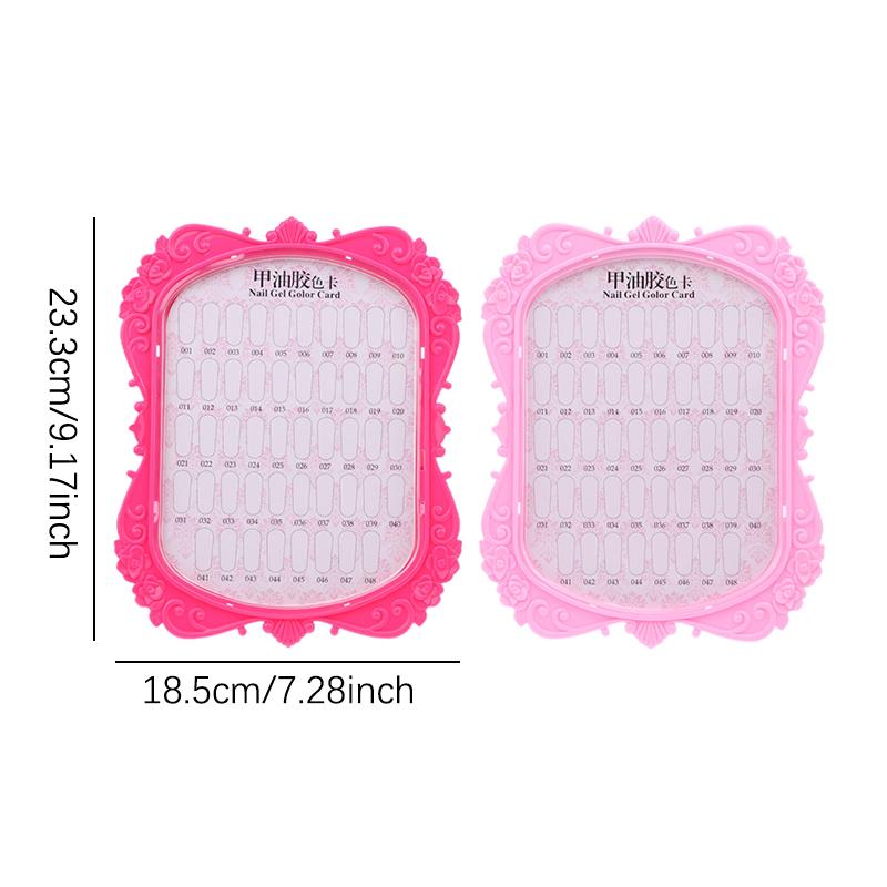 Professional Model Nail Gel Polish Color Display Box Book Dedicated 48 Color Card Chart Painting Manicure Nail Art Tools