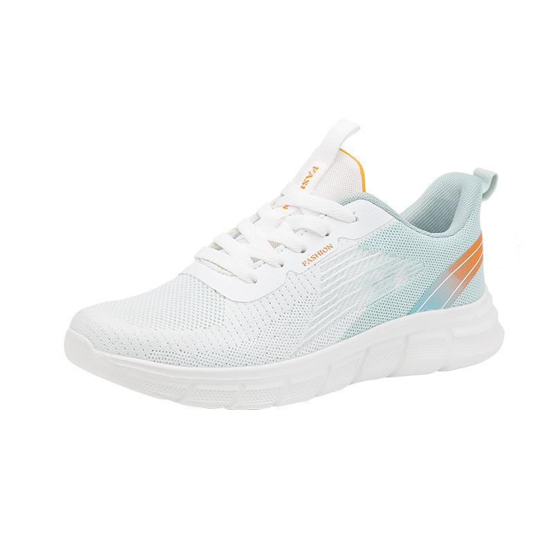 

2024 большие размеры дышащая обувь с низким верхом для занятий спортом на открытом воздухе беговые мужские туфли на шнуровке легкие повседневные кроссовки для ходьбы 38 голубой воды