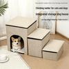 Multifunctional Foldable Dog Ladder and Storage Bed - Pet Sofa Stairs for Small To Medium Dogs