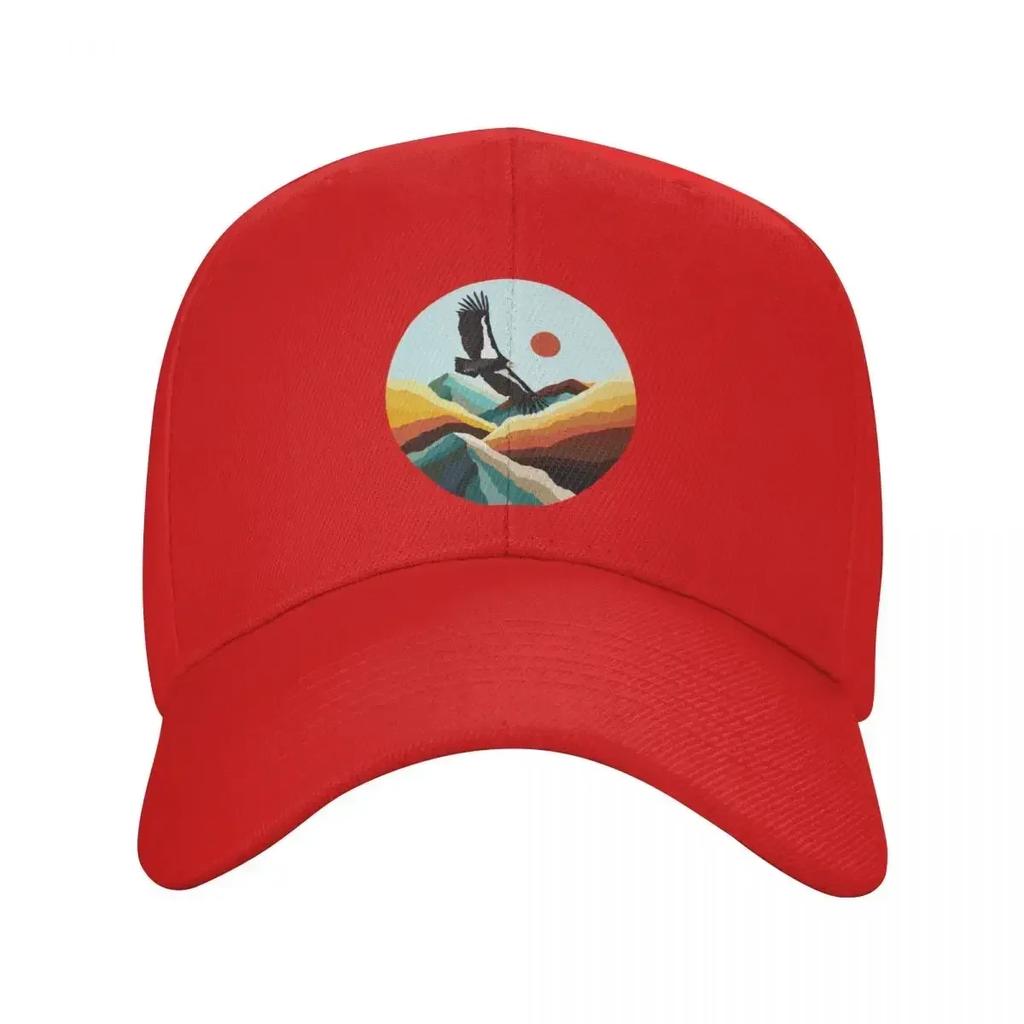 Condor In Flight Baseball Cap Streetwear Tactical Cap Tea Hat Funny Hat Unisex Womens