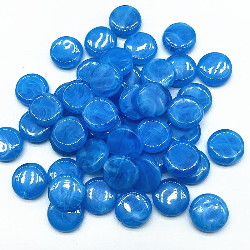 20pcs 15mm Imitation Natural Stone Beads Oval Shape Acrylic Beads for Jewelry Making DIY Handmade Earring Accessories