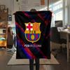 FC Barcelona  Print Flannel Blanket, High Quality Comfortable for All Seasons, Home Decor, Warmth and Comfort