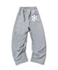 AMOU Spiral One Tuck Sweat Pants Gray