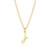 Gold Heart Alphabet Jewelry Necklace With O Chain For Female Fashion Accessory