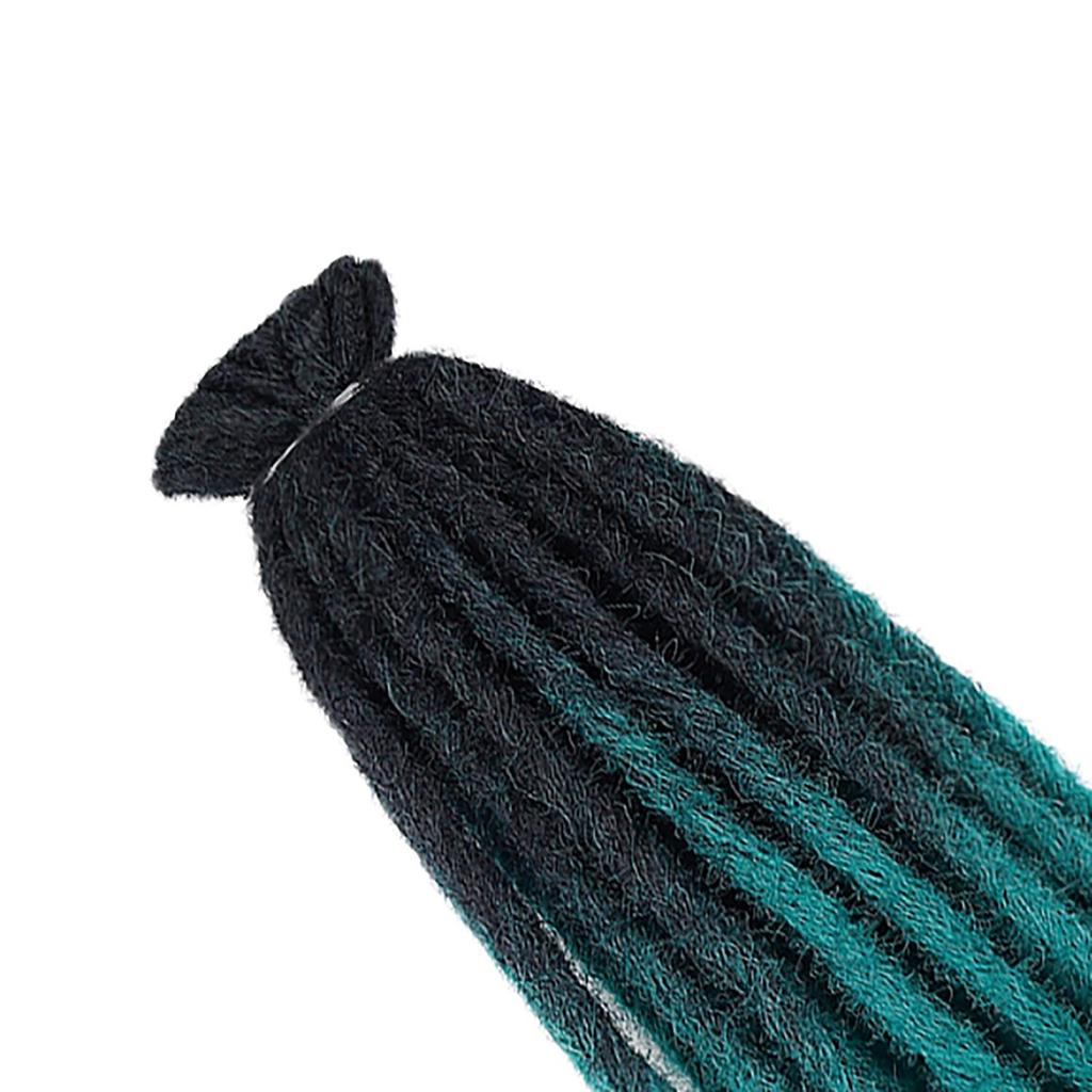 10 Stück/Lot Häkelhaar Dreadlock Doppel Afro Flechthaarverlängerung 24 Zoll Häkel-Box Braids Haar Synthetische Schwarze Zöpfe für Frauen