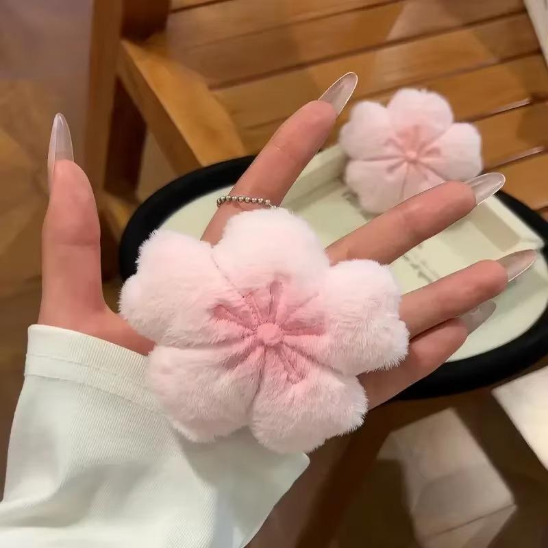 1/3/5Pcs Bag Pendant Plush Cherry Blossom Doll Keychain Healing Series Decorative Hanging Ornament For Girlfriend Gift