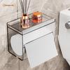 SPACEXPERT Wall-Mounted Bathroom Tissue Box with Shelf
