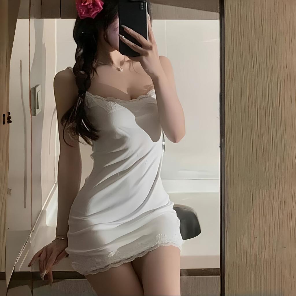 Spice girl pure desire robe suspender sexy tight lace short skirt hip skirt tight American Spice Girl skirt