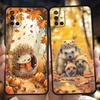 Phone Case For Oneplus 13R 12R 13 12 10T 10R Nord N100 N200 N10 10 9 9R 9RT CE 2 Z Pro 5G Soft TPU Autumn Cute Hedgehog Design