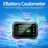 1 Set Battery Coulomb Counter Power Volt Ammeter for Lithium Batteries with Intelligent Safe Features Cable Included