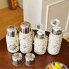 Vintage Floral Vacuum Thermos Bottle 450/600ML Insulated Water Bottle Thermal Cup  Travel Camping