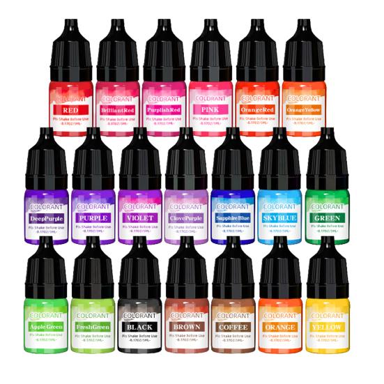 Candle Dye Highly Concentrated Candle Wax Dye 5ml Liquid Candle Dye for Soy Wax Beeswax Palm Gel Paraffin Wax Soap Coloring DIY Candle Making