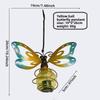 Solar Garden Light With Iron Figure And Warm Glow For Outdoor Decor