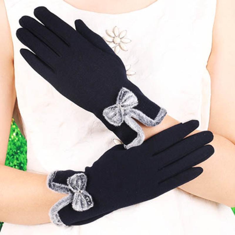 Warm Gloves for Women In Autumn and Winter Outdoor Cycling  Cute Cold Proof Touch Screen Gloves for Women