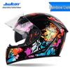 Jiekai Full Face Electric Motorcycle Helmet - Unisex, All-Season Racing Safety
