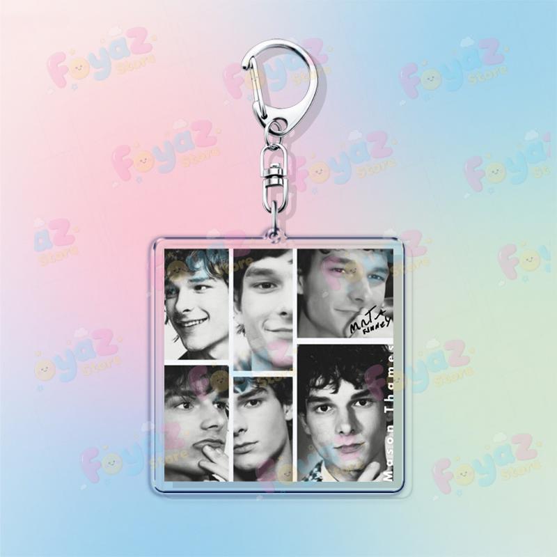 

The Black Phone Mason Thames Keychain for Women Accessories Movie Collage Photo Shoot Pendant Keying Jewelry Fans Gifts
