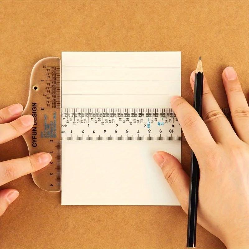 1pc 6 Clear T-Square Ruler For Easy Reference While Crafting Must-have T-Square Ruler To Get Things Straight On Paper Cards