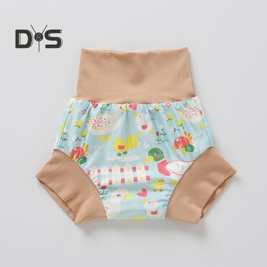 Baby Swimming Trunks 3-Layer Protection Urine Cushion Towel Washable Reusable Elastic Waist Baby Swim Shorts