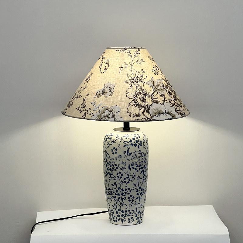 New Chinese Style Living Room Floor Lamp Shade DIY Replacement Lamp Cover E27 Fabric Home Decor Tabletop Lampshade