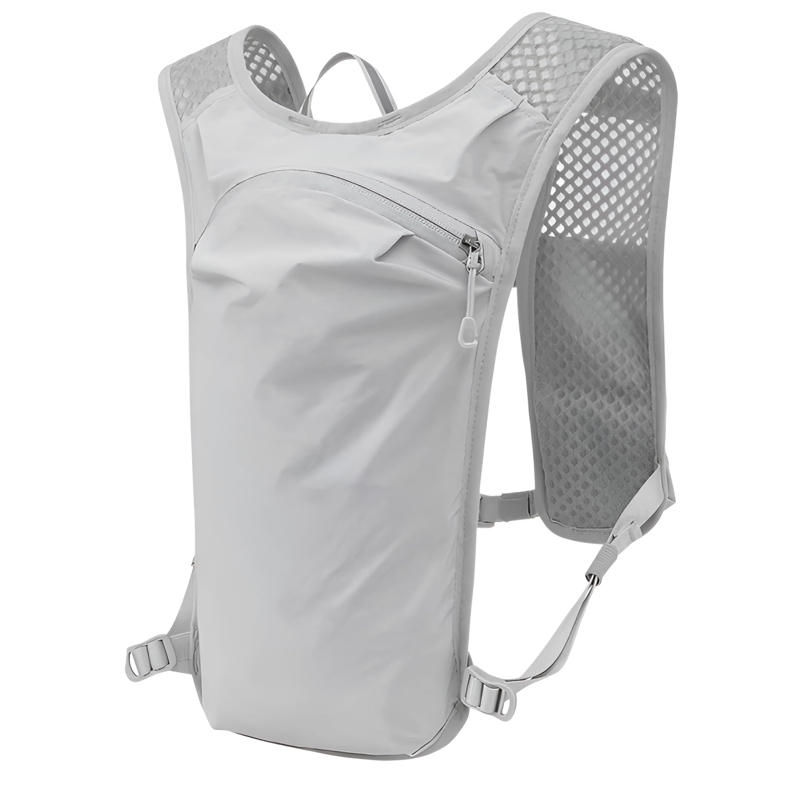 [Caividom] Running Backpack, Ultralight 140g, Includes Hydration Bag, Hiking, Trail Running, Cycling Races, Marathon, Reflective, Breathable, 5L,