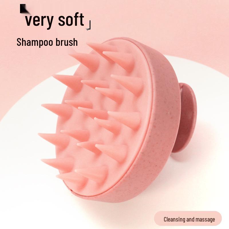 Weizenstroh Kopfhautfreundliche Massagebürste und Shampoo-Kamm