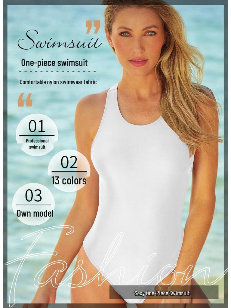 2024 European & American Plus Size Women's One-Piece Swimsuit