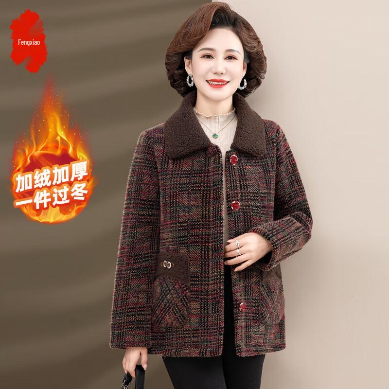

Women s Fleece-Lined Plaid Winter Jacket 5XL