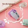 Colorful Cartoon Macaron Ticket Holder - Cute, Portable, Labor-Saving Palm Clip for Office & Study