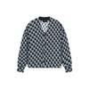 WE11DONE FW22 Letter Print Cardigan Wool Long Sleeve V-Neck Cashmere Sweater Unisex Sweater Black WD-KT3-22-645-U-BK